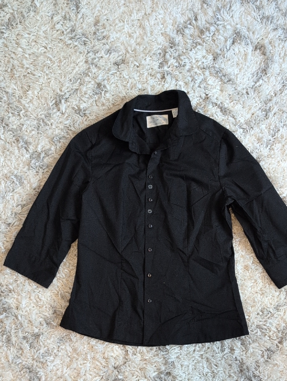 Riders by Lee Black Shirt with Contrast Piping